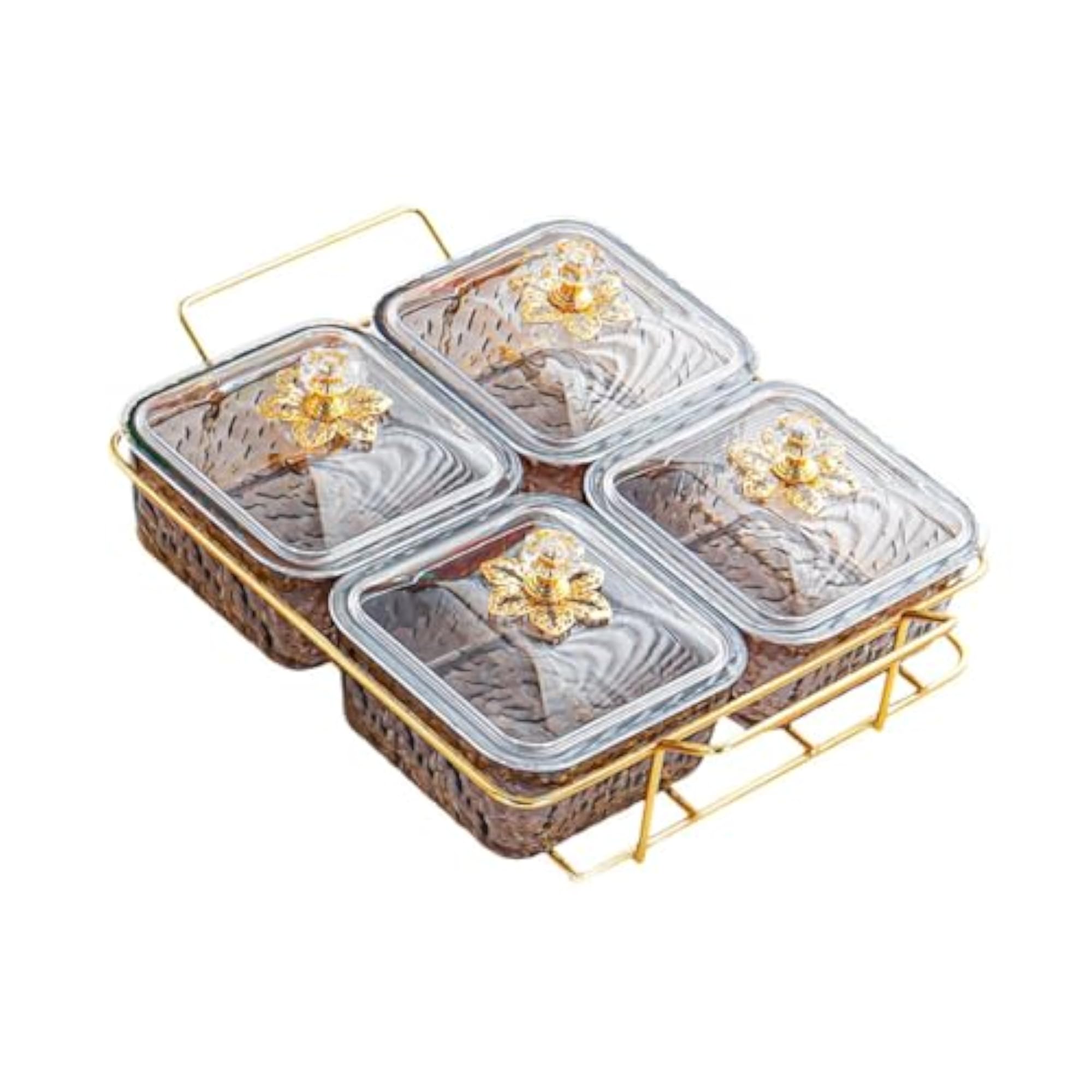 Dried Fruit Plate Multi Use with Rack Nut Tray